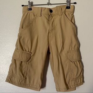 Megellan Boys Sz 8 Cargo Khaki Shorts